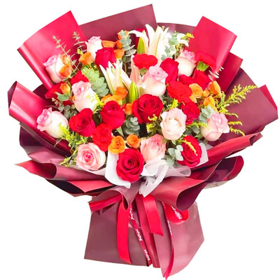 渭南22朵玫瑰百合，追求真爱幸福